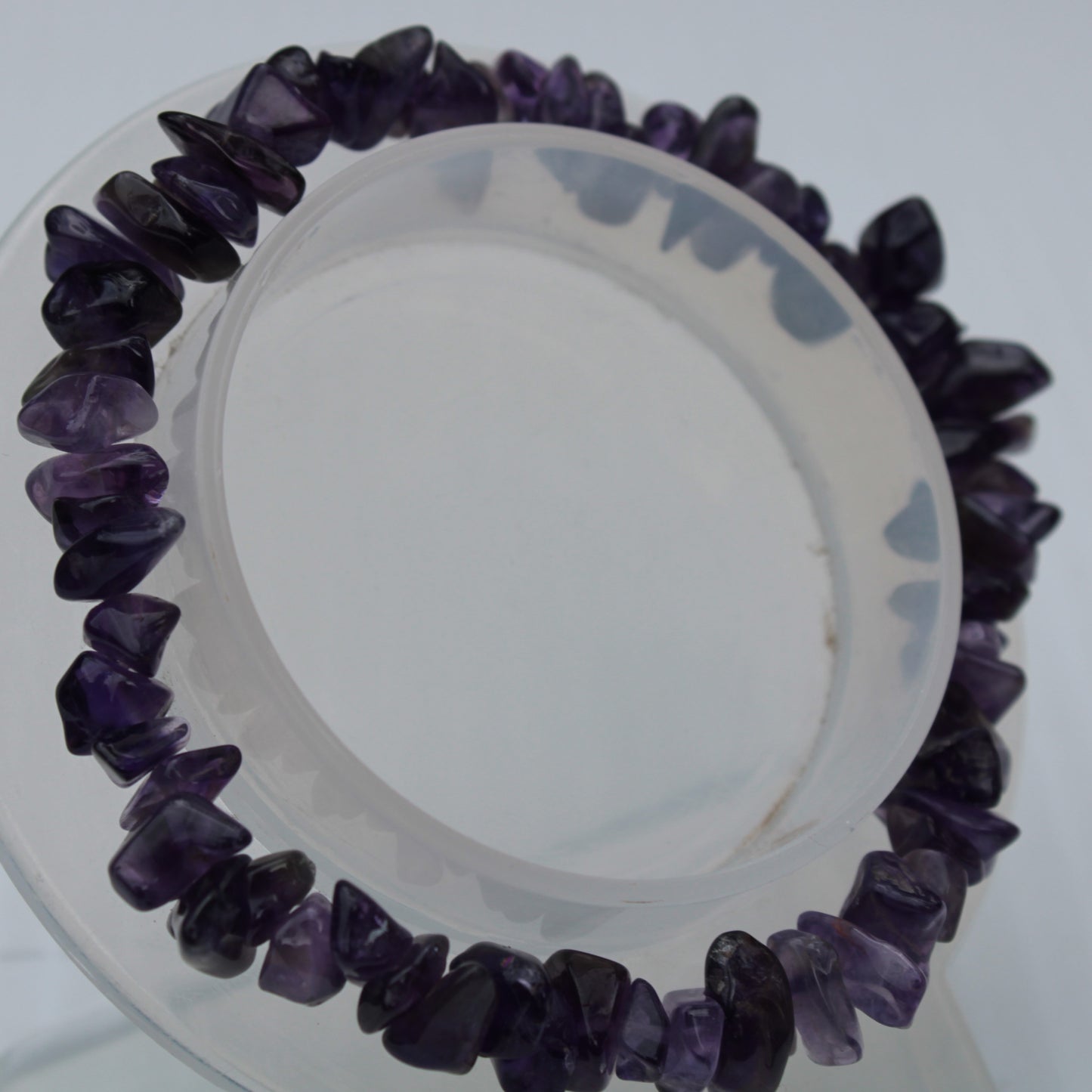 Amethyst chip bracelet 14-16g Rocks and Things