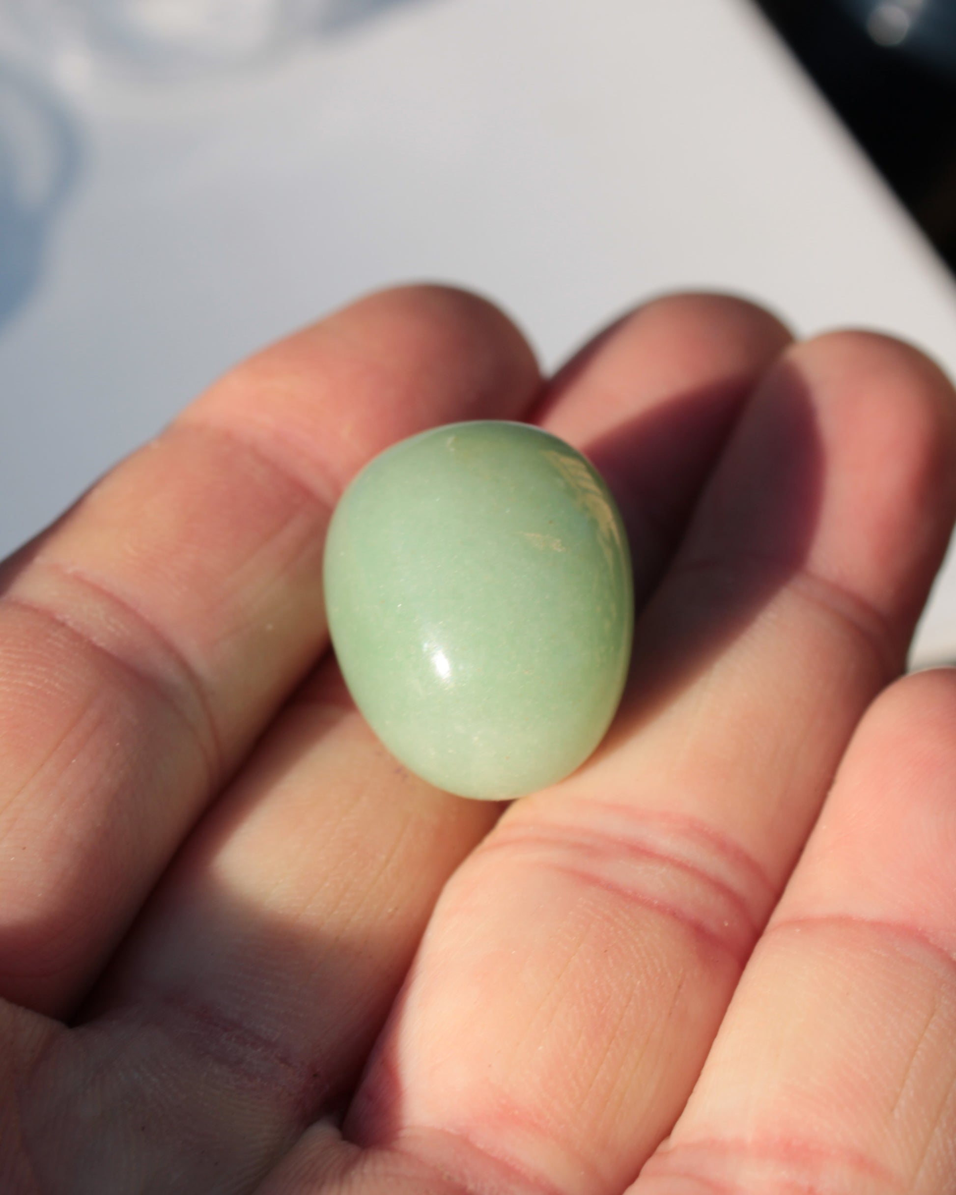 Green Aventurine tumble stone 11/13g Rocks and Things