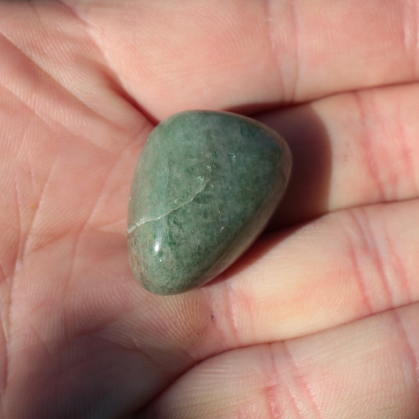 Green Aventurine tumble stone 11/13g Rocks and Things