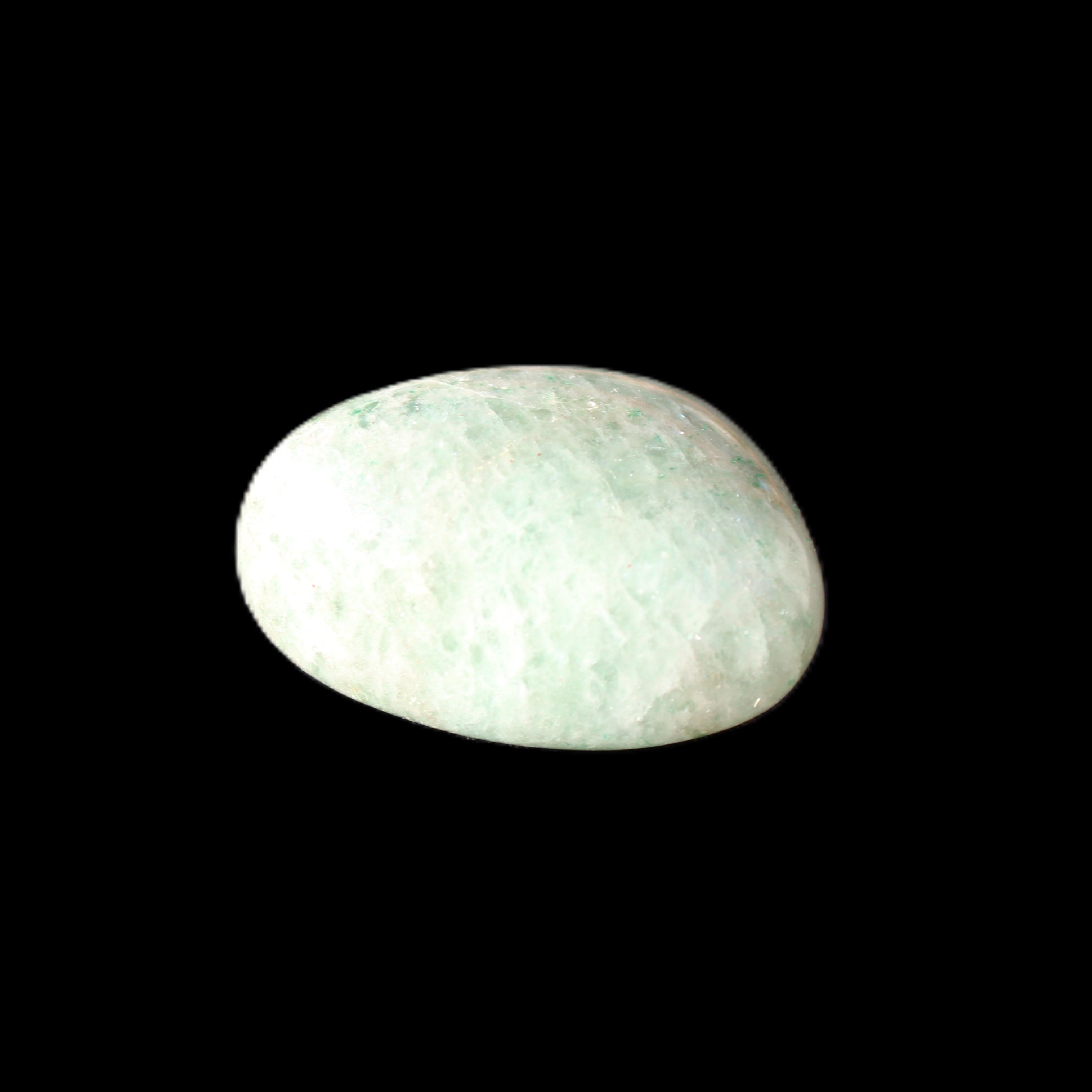 Green Aventurine tumble stone 11g in sunlight - Rocks and Things Store