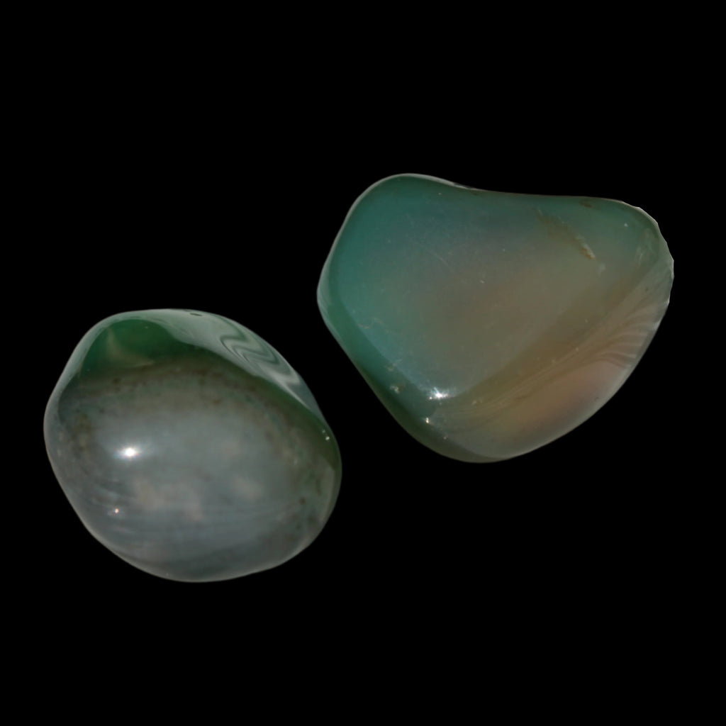Green Aventurine 2 tumbled stones 8-9g Rocks and Things