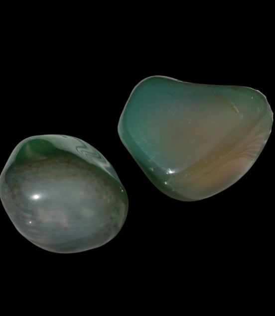 Green Aventurine 2 tumbled stones 8-9g Rocks and Things