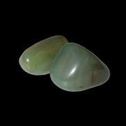 Green Aventurine 2 tumbled stones 8-9g Rocks and Things