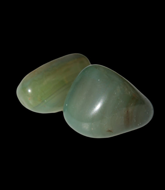 Green Aventurine 2 tumbled stones 8-9g Rocks and Things
