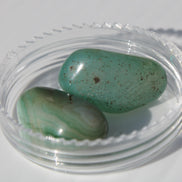 Green Aventurine 2 tumbled stones 8-9g in sunshine - Rocks and Things Store