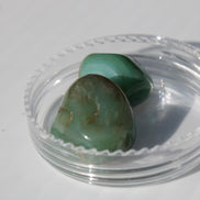 Green Aventurine 2 tumbled stones 8-9g Rocks and Things