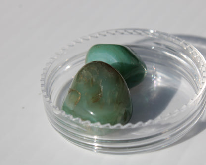 Green Aventurine 2 tumbled stones 8-9g Rocks and Things