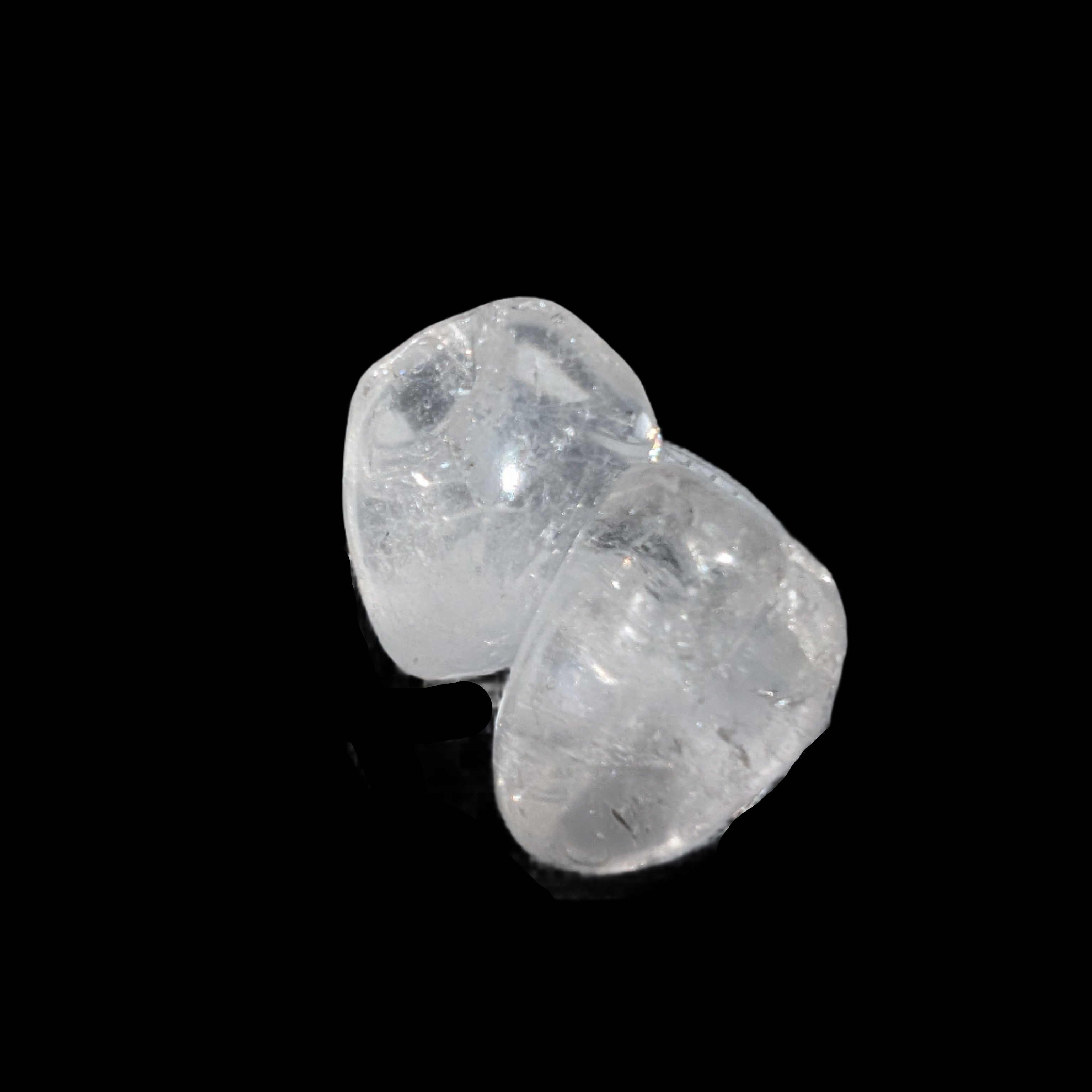 Clear Quartz 2 tumbled crystals 31g in sunshine - Rocks and Things Store