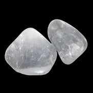 Clear Quartz 2 tumbled crystals 31g in sunshine - Rocks and Things Store