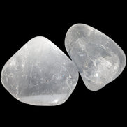 Clear Quartz 2 tumbled crystals 31g in sunshine - Rocks and Things Store