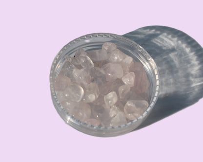 Rose Quartz tiny polished crystals 9g Rocks and Things