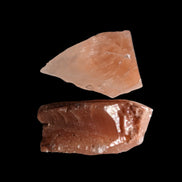 Red natural Calcite 2 crystals 15-18g in sunlight - Rocks and Things Store