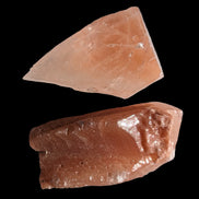 Red natural Calcite 2 crystals 15-18g in sunlight - Rocks and Things Store