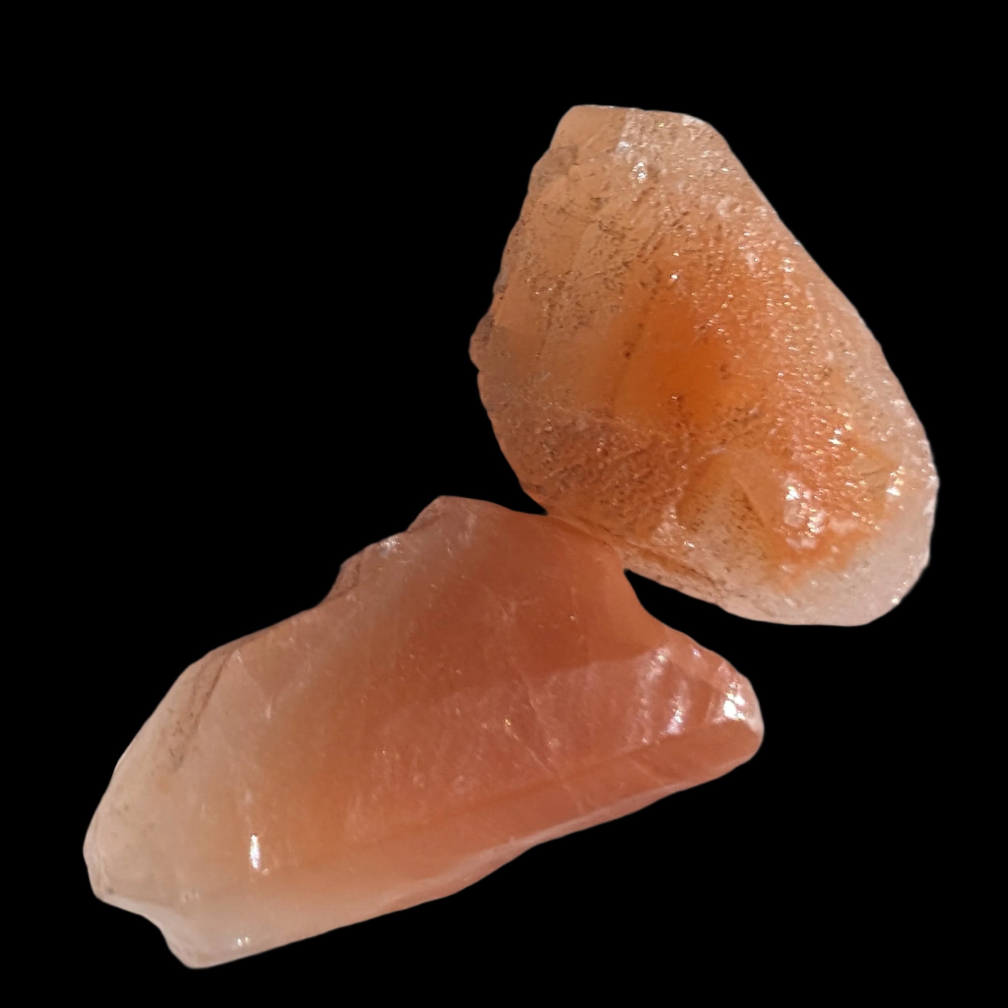 Red natural Calcite 2 crystals 15-18g Rocks and Things