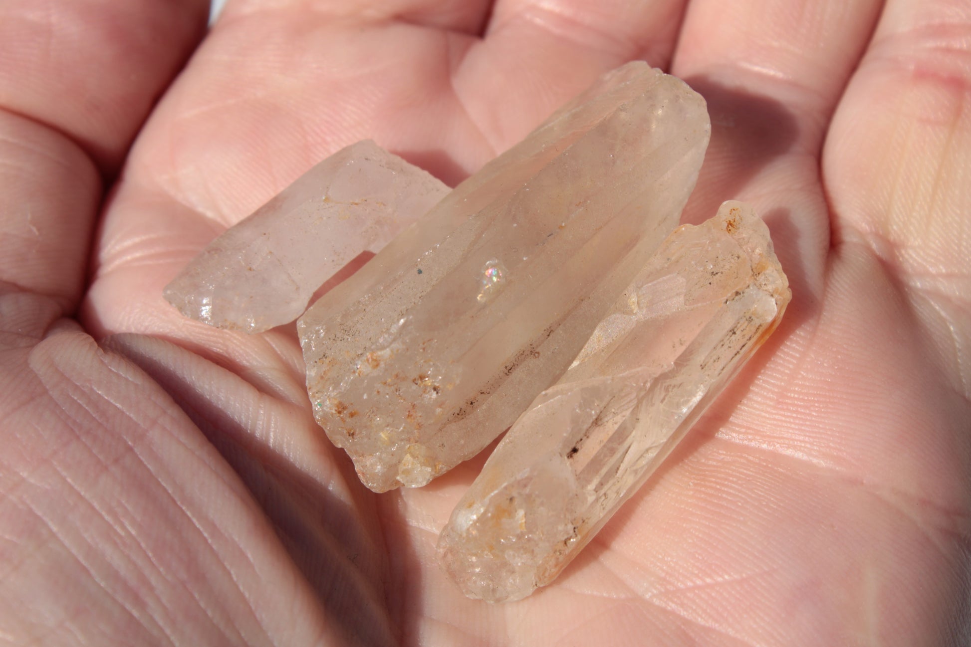 Australian natural Clear Quartz 2-4 crystals 25-30g Rocks and Things