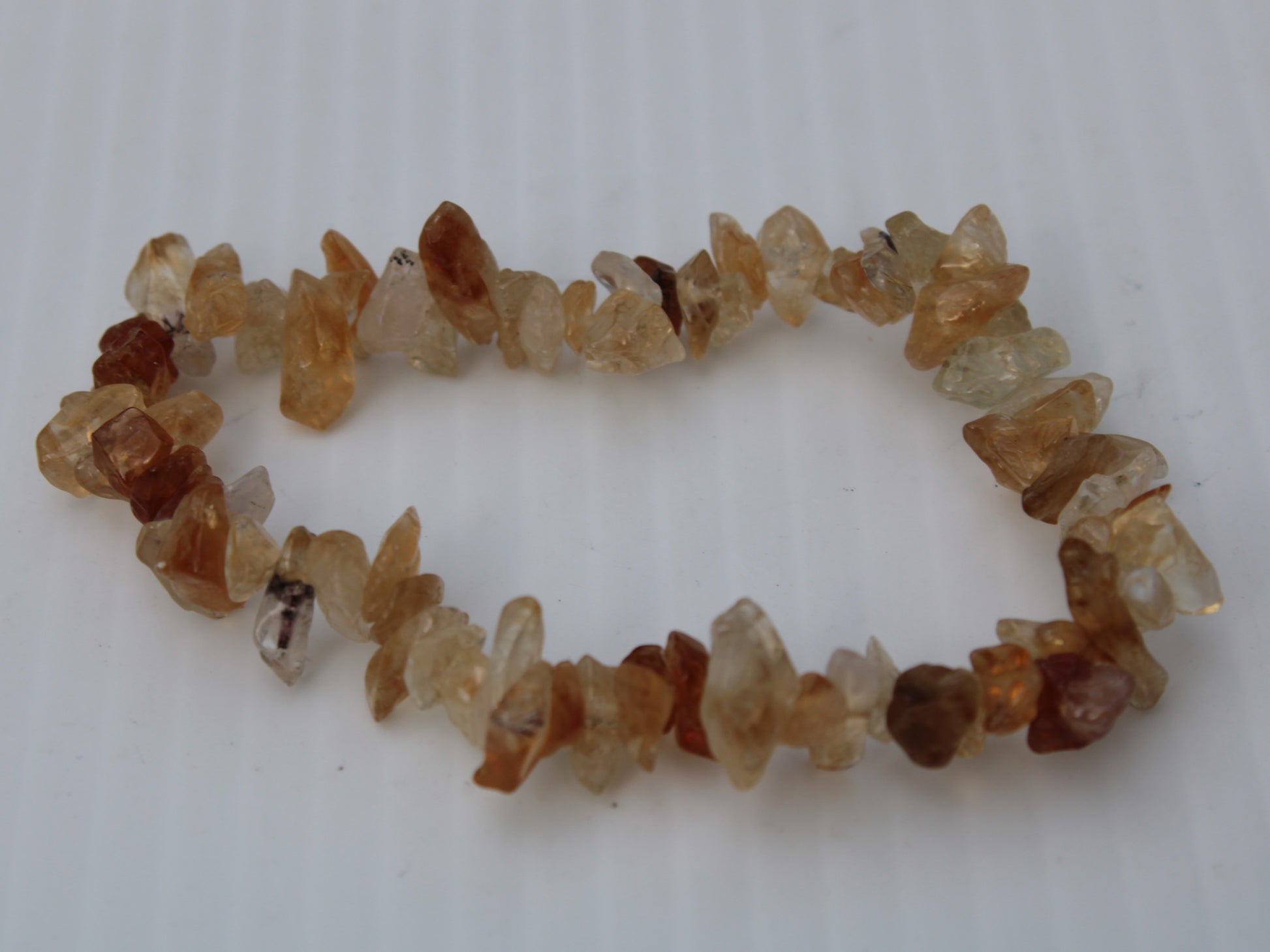 Citrine chip bracelet 13-17g Rocks and Things