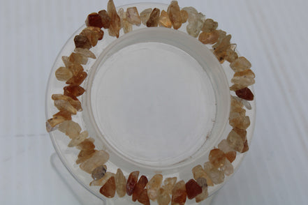 Citrine chip bracelet 13-17g Rocks and Things