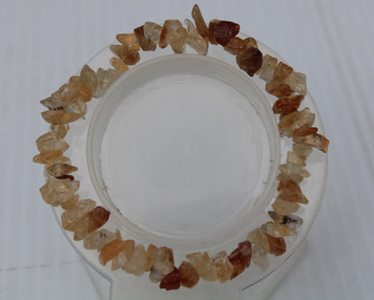 Citrine chip bracelet 13-17g Rocks and Things