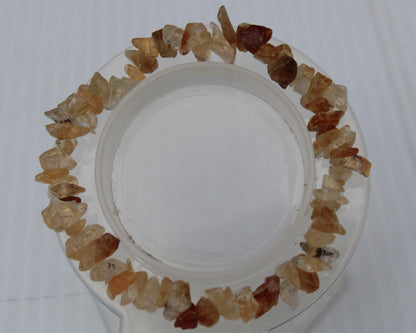 Citrine chip bracelet 13-17g Rocks and Things