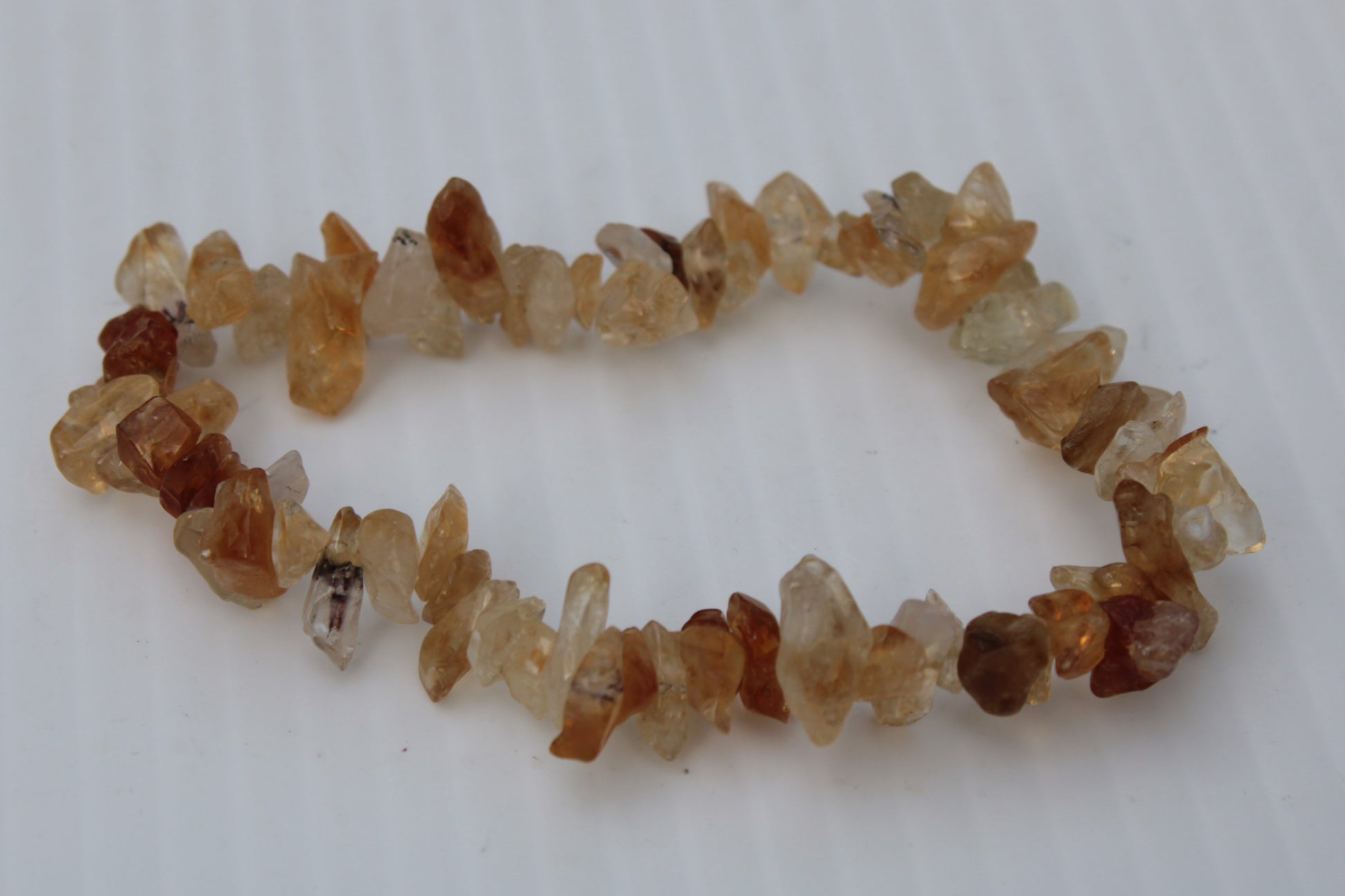 Citrine chip bracelet 13-17g Rocks and Things