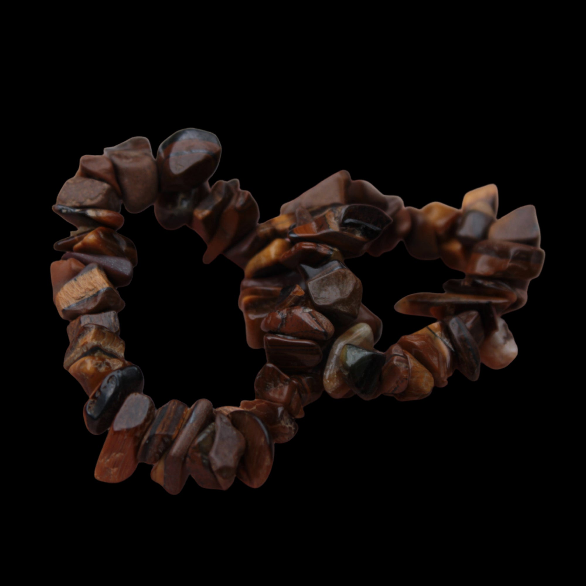 Tigers Eye chip bracelet 19g in sunlight - Rocks and Things Store