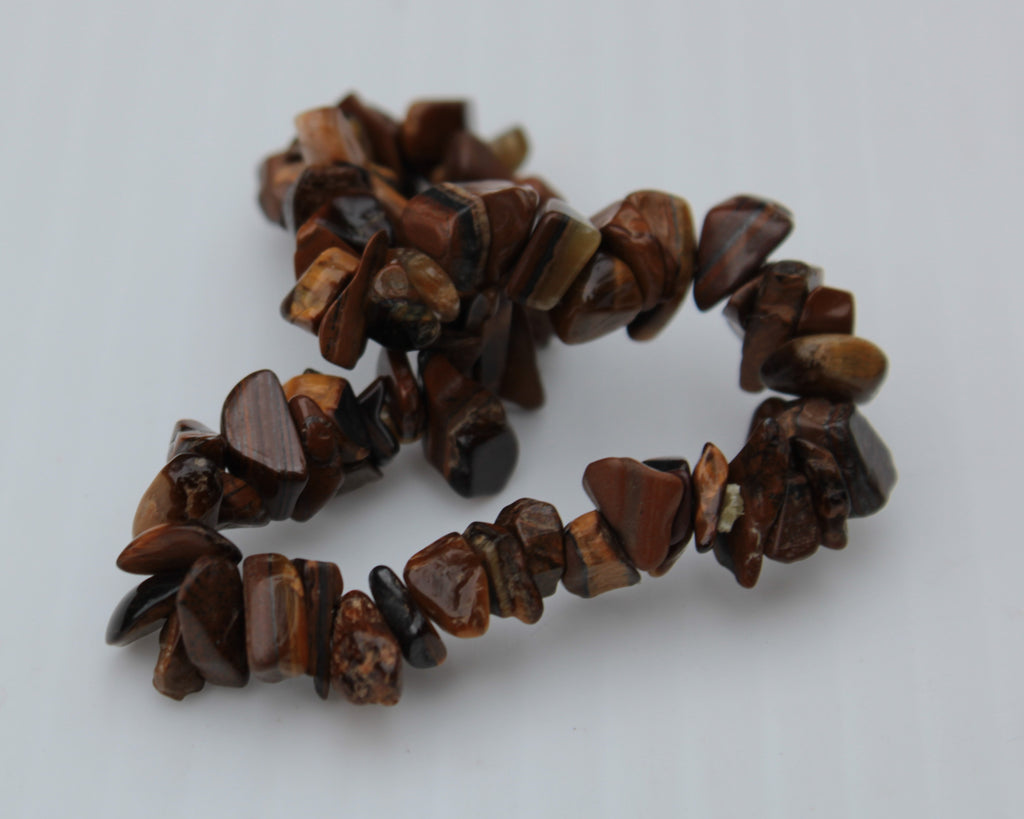 Tigers Eye chip bracelet 19g Rocks and Things