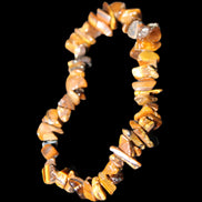 Tigers Eye chip bracelet 19g in sunlight - Rocks and Things Store