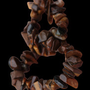 Tigers Eye chip bracelet 19g in sunlight - Rocks and Things Store