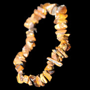 Tigers Eye chip bracelet 19g in sunlight - Rocks and Things Store