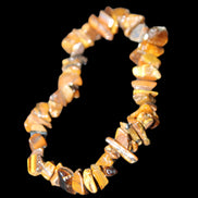 Tigers Eye chip bracelet 19g in sunlight - Rocks and Things Store