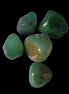 Green Aventurine 5 tumble stones 19g  in sunlight - Rocks and Things Store