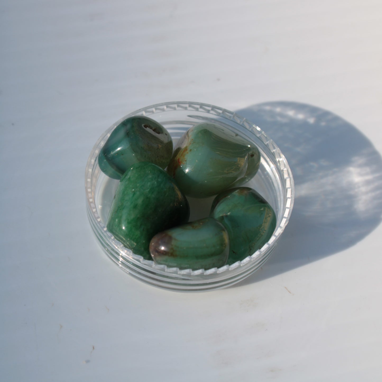 Green Aventurine 5 tumble stones 19g Rocks and Things