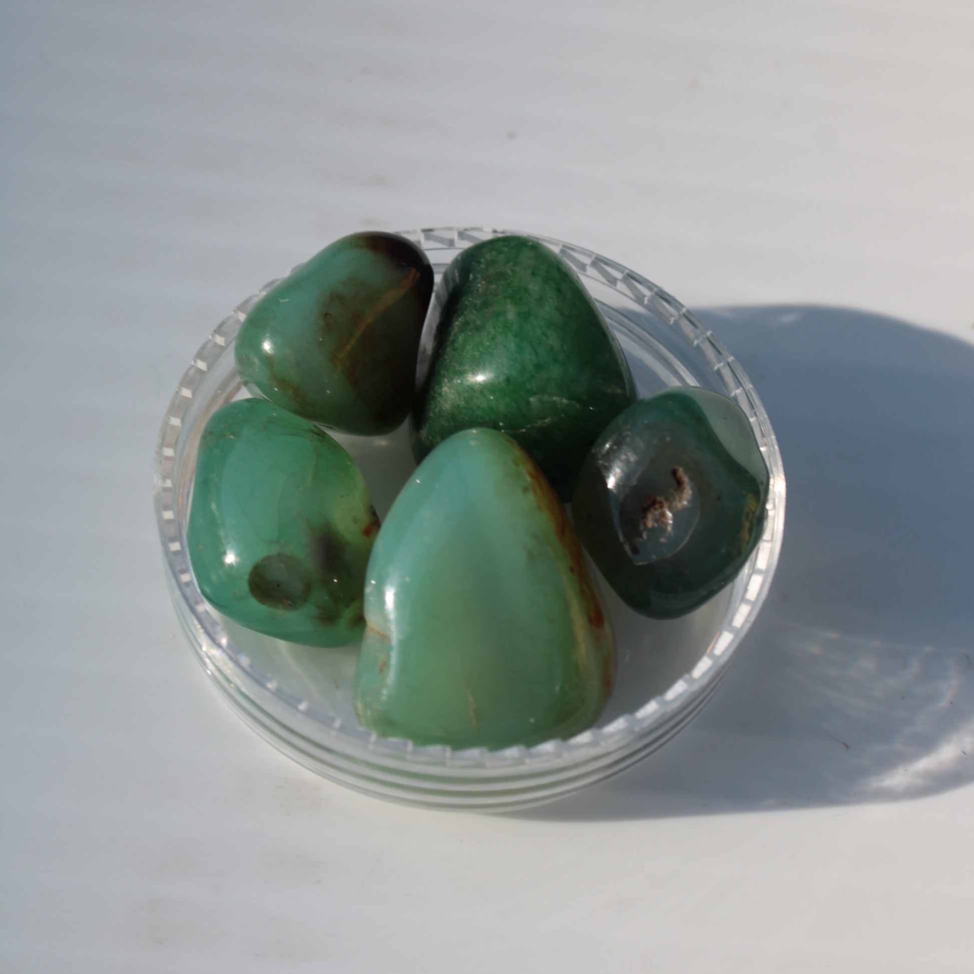 Green Aventurine 5 tumble stones 19g Rocks and Things