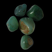 Green Aventurine 5 tumble stones 19g  in sunlight - Rocks and Things Store