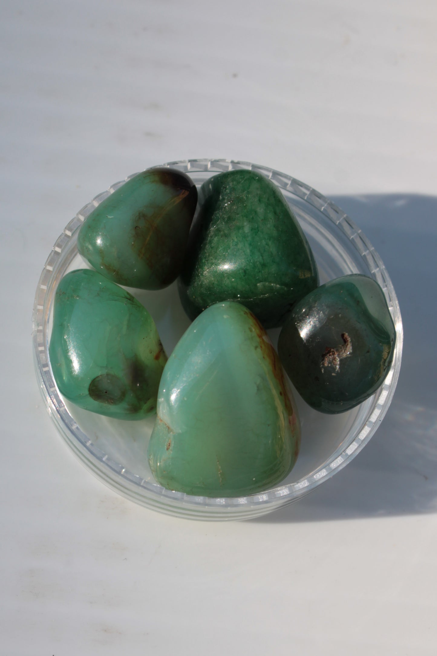 Green Aventurine 5 tumble stones 19g Rocks and Things