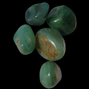Green Aventurine 5 tumble stones 19g  in sunlight - Rocks and Things Store