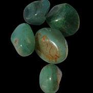 Green Aventurine 5 tumble stones 19g  in sunlight - Rocks and Things Store