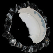 Snowflake Obsidian chip bracelet 10g -  Rocks and Things Store