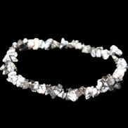 Snowflake Obsidian chip bracelet 10g in sunlight - Rocks and Things Store