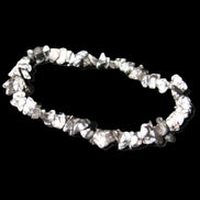 Snowflake Obsidian chip bracelet 10g in sunlight - Rocks and Things Store