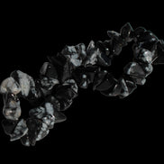 Snowflake Obsidian chip bracelet 10g -  Rocks and Things Store
