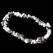 Snowflake Obsidian chip bracelet 10g in sunlight - Rocks and Things Store
