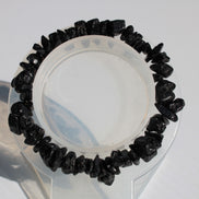 Black Obsidian chip bracelet 17-24g in sunshine - Rocks and Things Store
