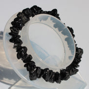 Black Obsidian chip bracelet 17-24g in sunshine - Rocks and Things Store