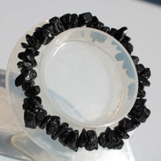 Black Obsidian chip bracelet 17-24g in sunshine - Rocks and Things Store