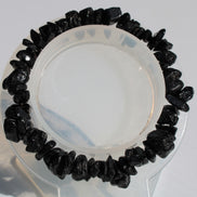 Black Obsidian chip bracelet 17-24g in sunshine - Rocks and Things Store