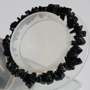 Black Obsidian chip bracelet 17-24g in sunshine - Rocks and Things Store