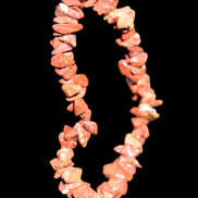 Red Jasper chip bracelet 17-18g in sunlight - Rocks and Things Store