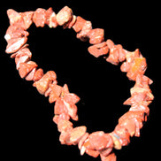 Red Jasper chip bracelet 17-18g in sunlight - Rocks and Things Store
