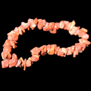 Red Jasper chip bracelet 17-18g in sunlight - Rocks and Things Store